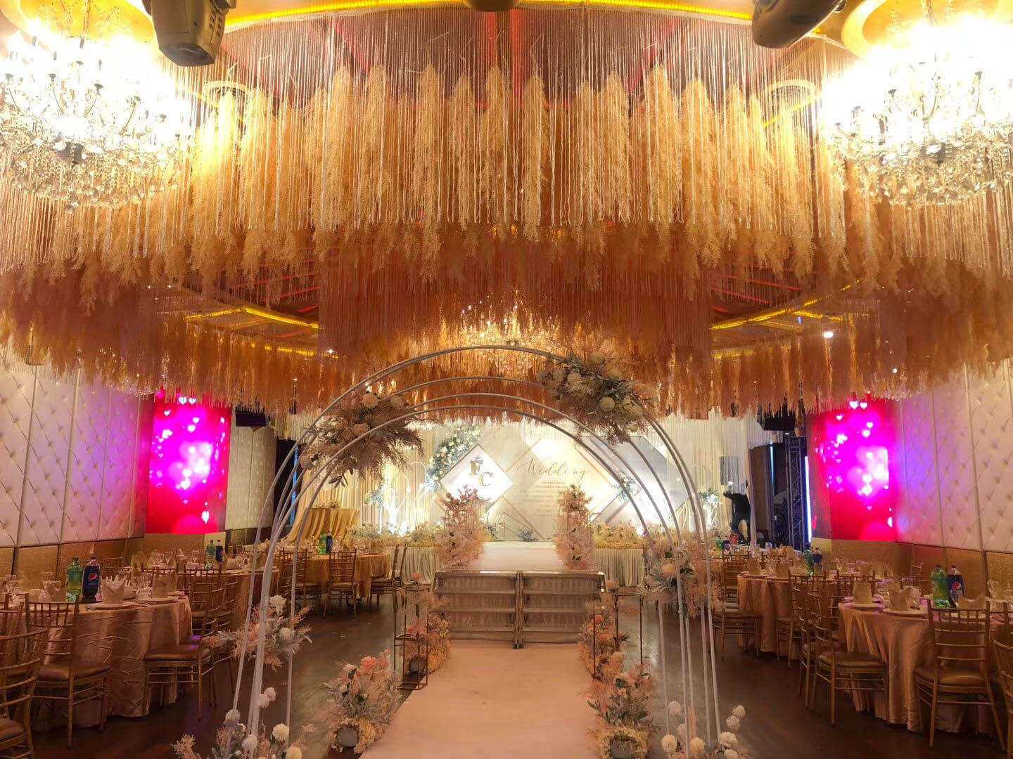 Wedding stage set