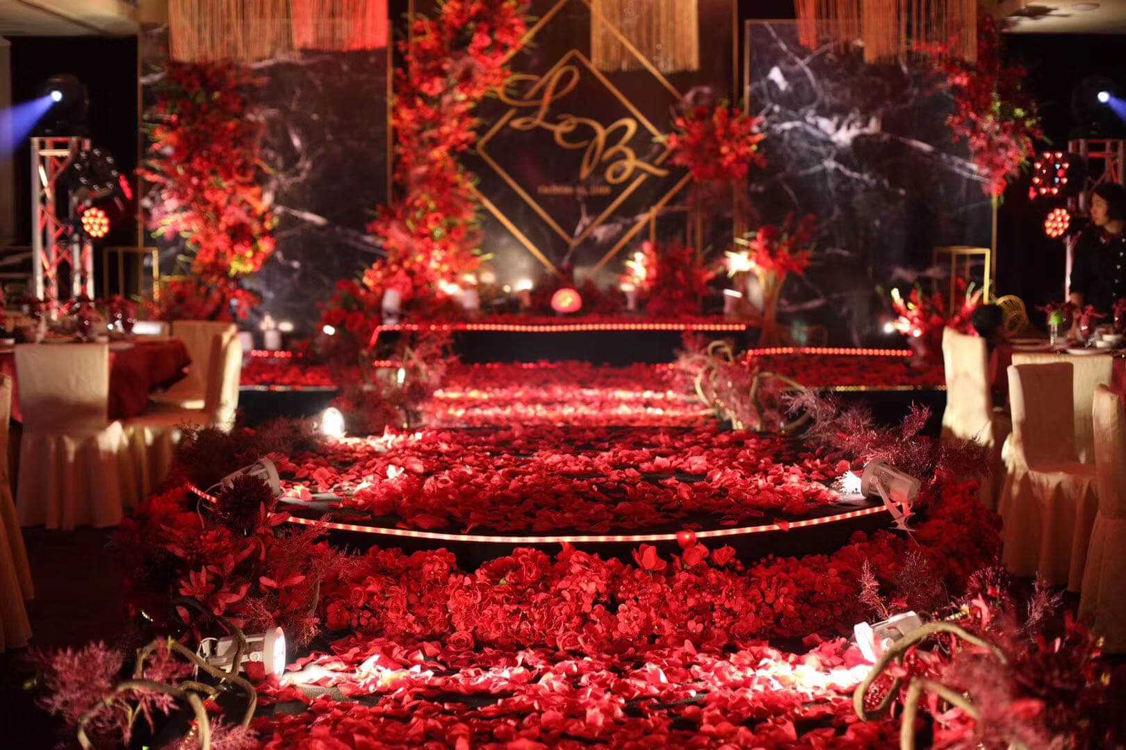 Wedding stage set