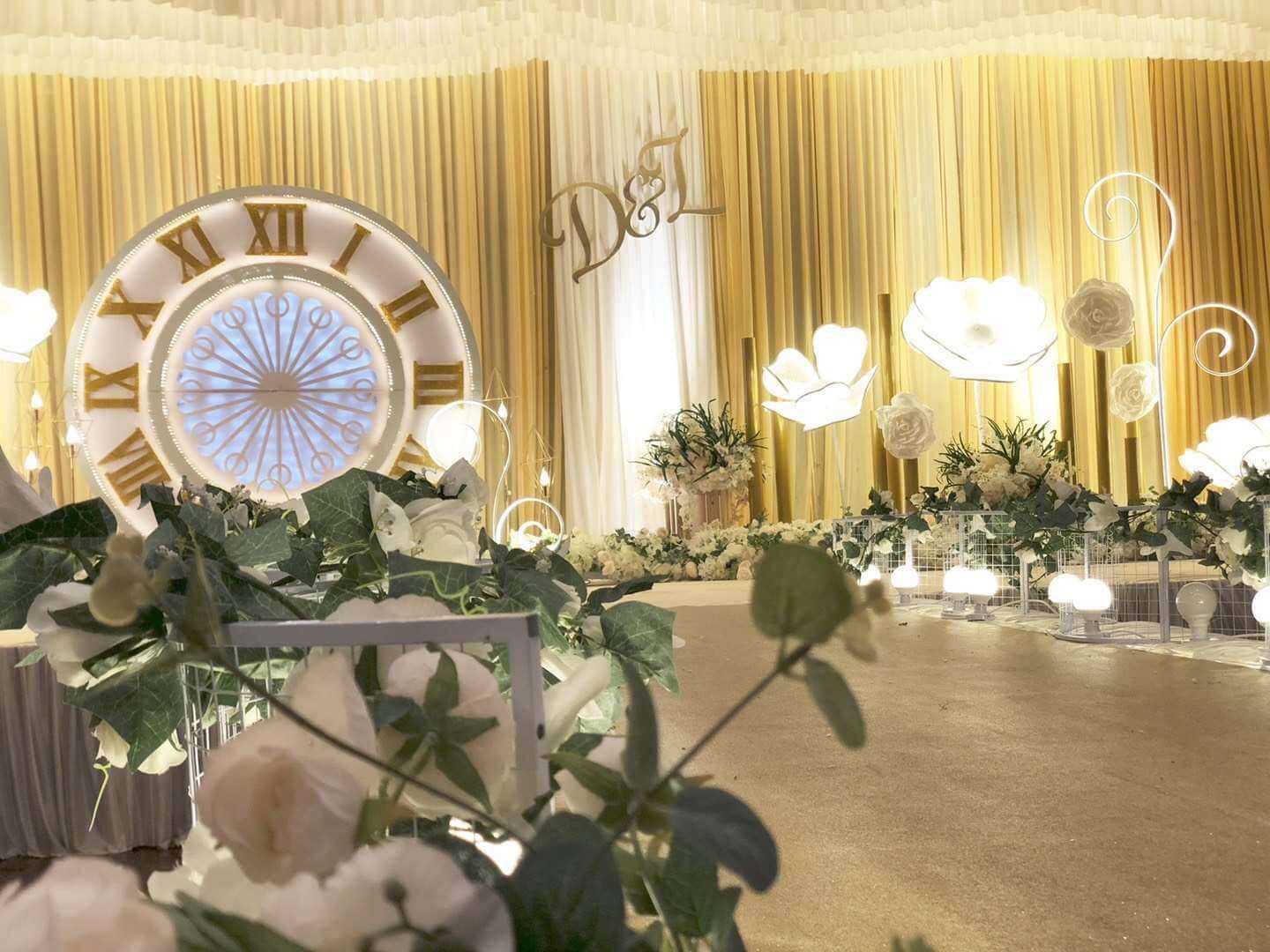 Wedding stage set