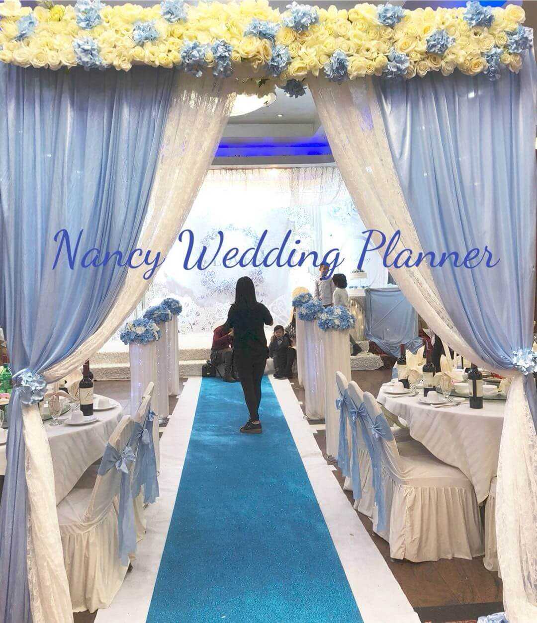 Wedding stage set