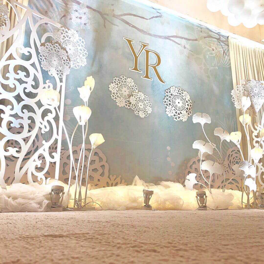 Wedding stage set