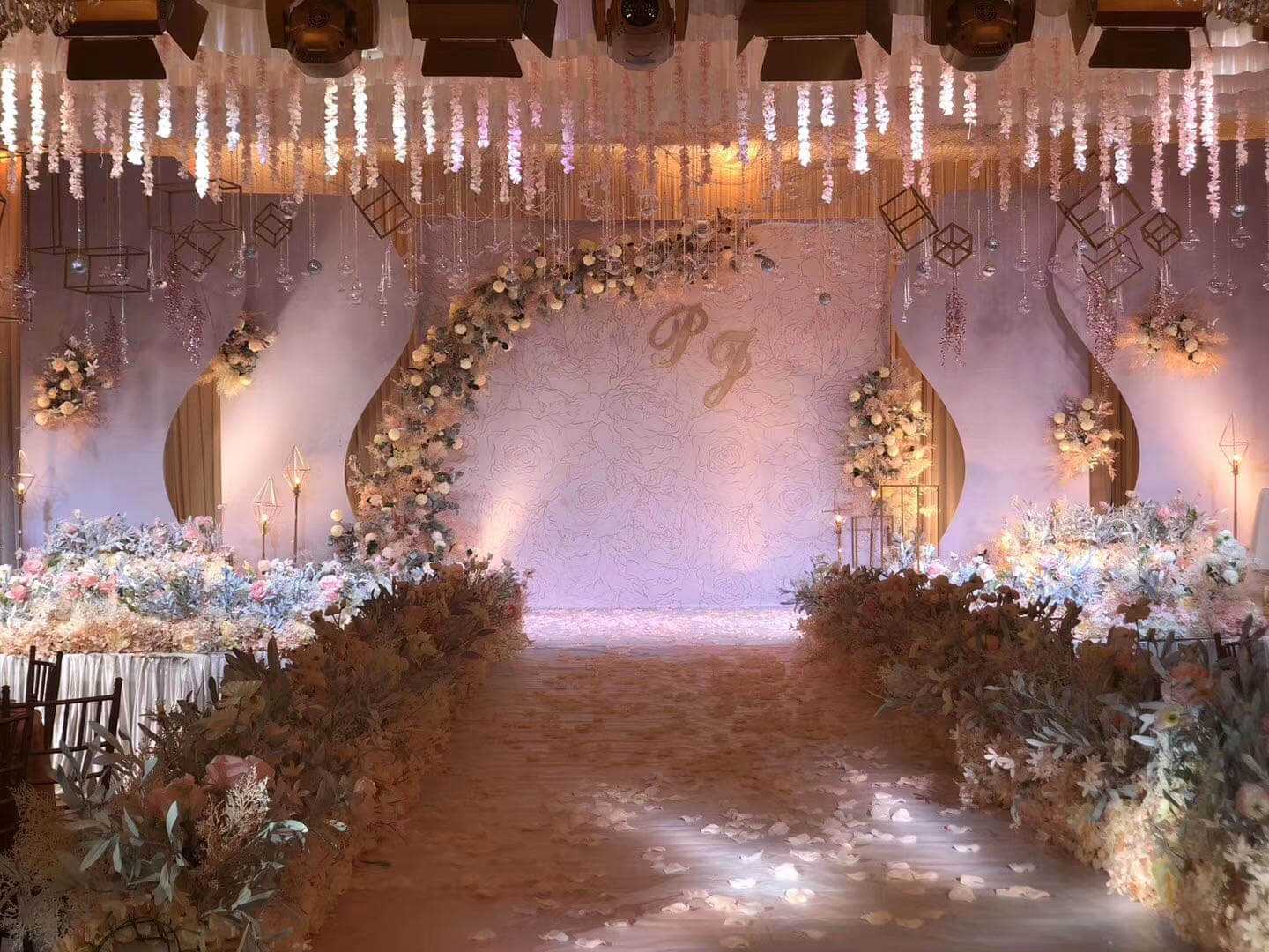 Wedding stage set