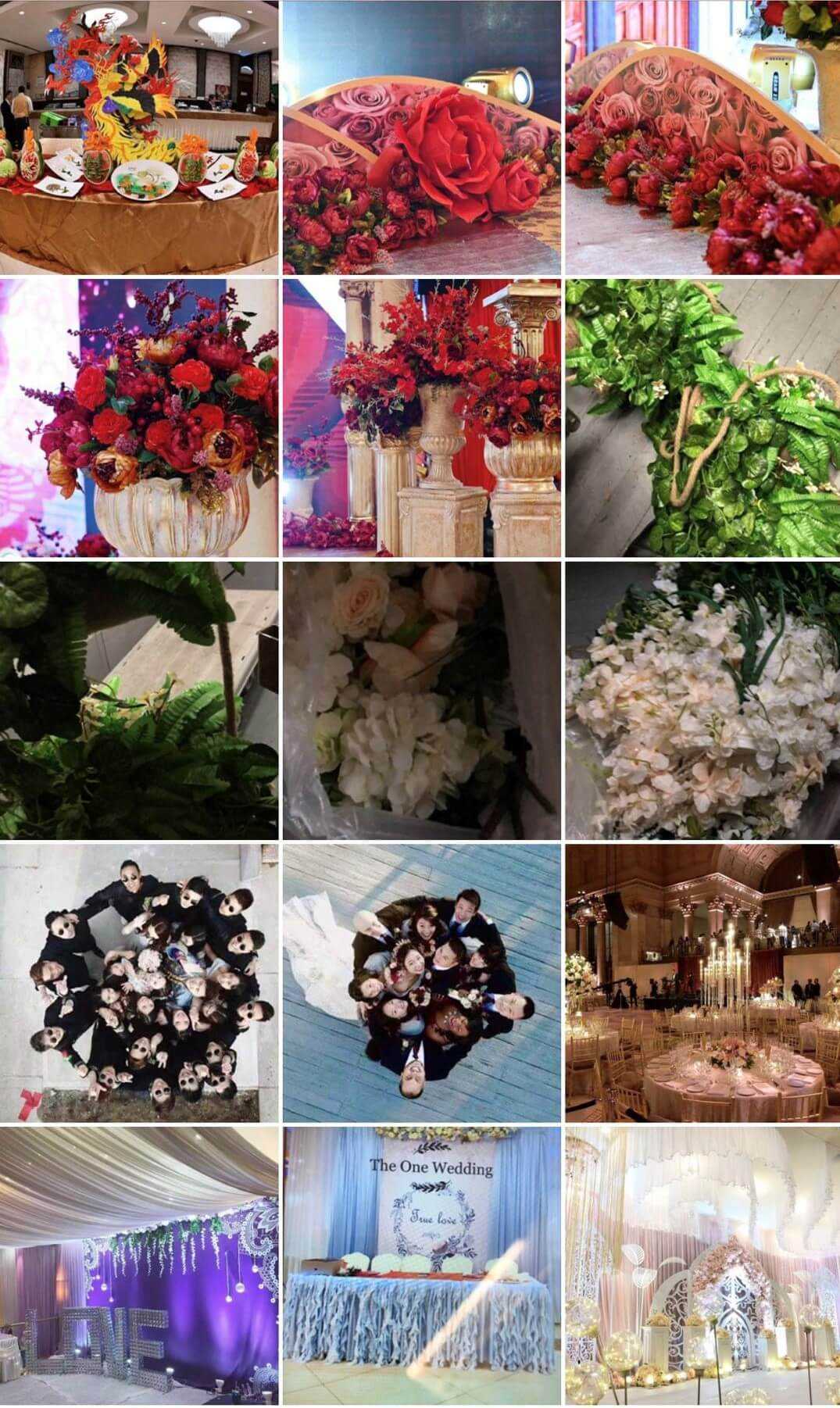 Wedding stage set
