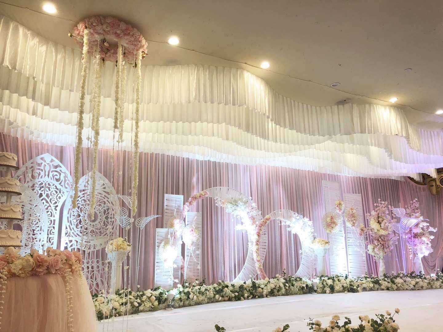 Wedding stage set