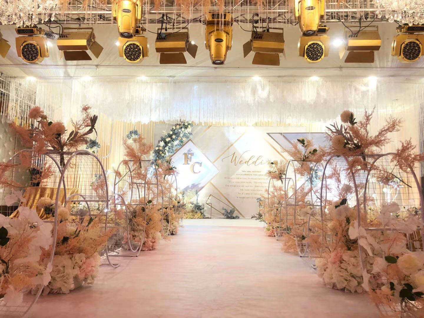 Wedding stage set
