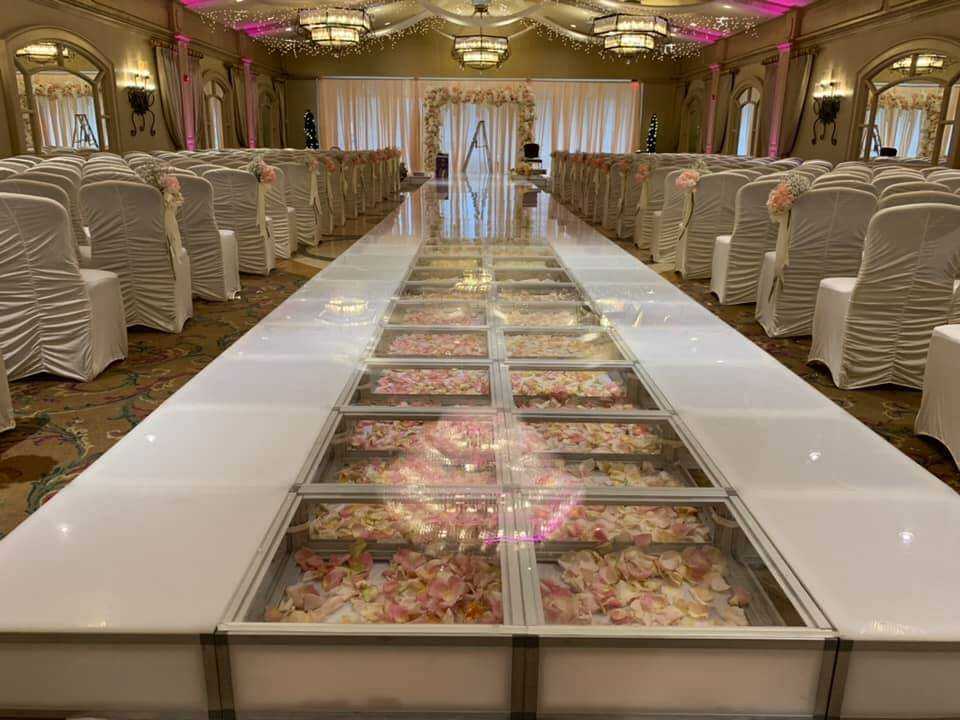 Wedding stage set