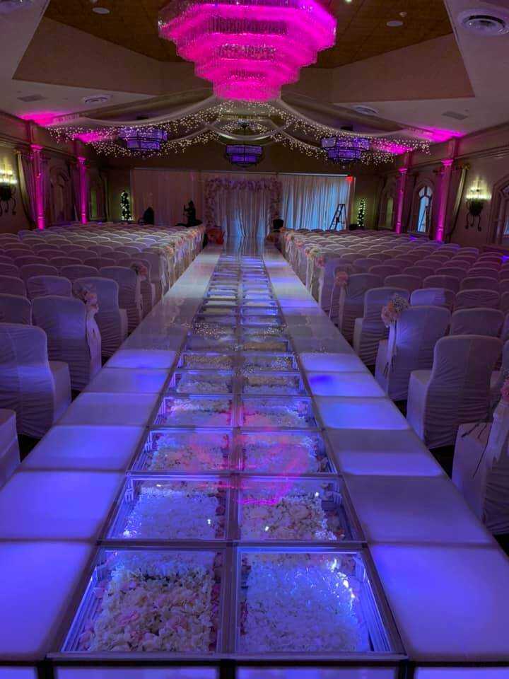 Wedding stage set