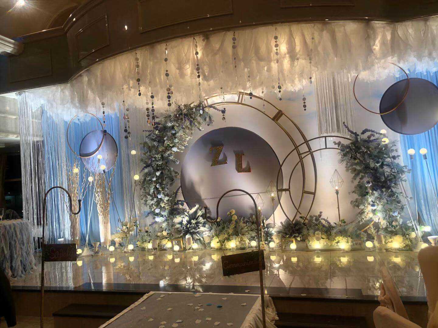 Wedding stage set