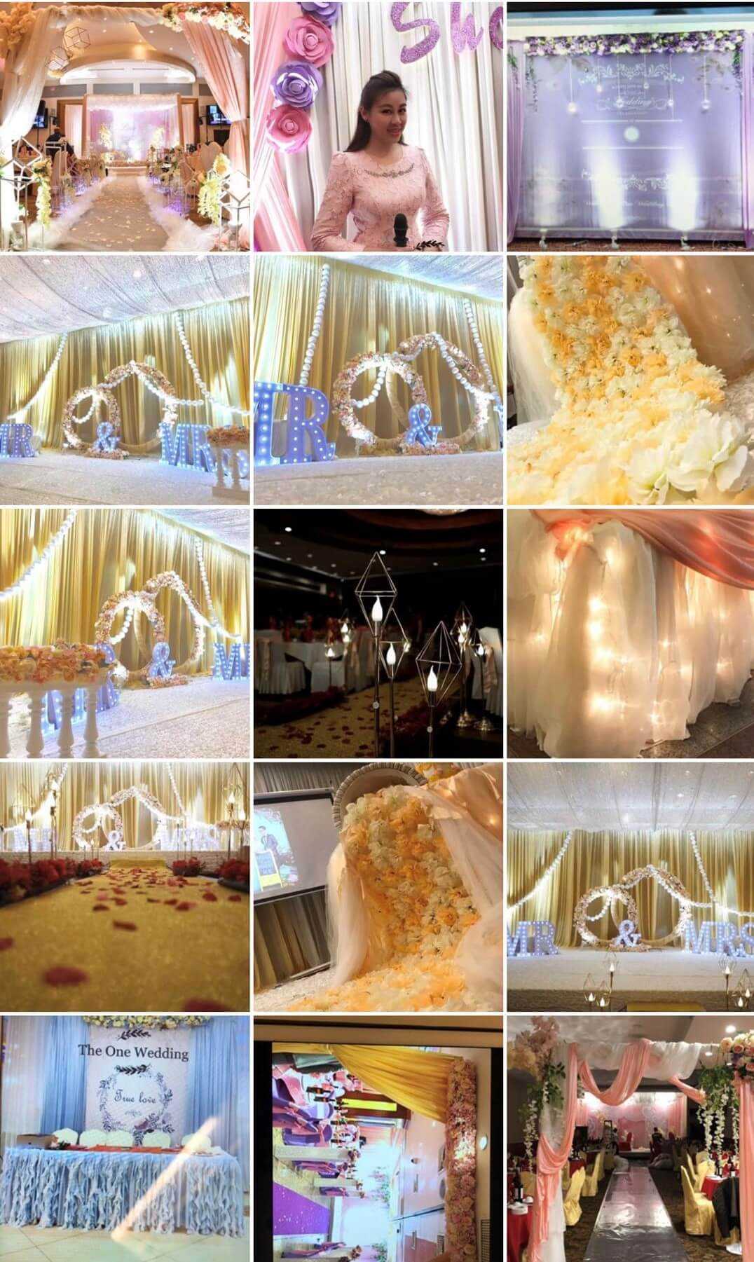 Wedding stage set