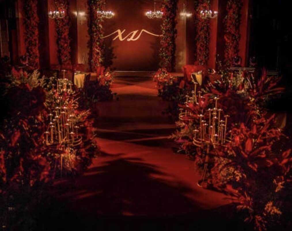 Wedding stage set