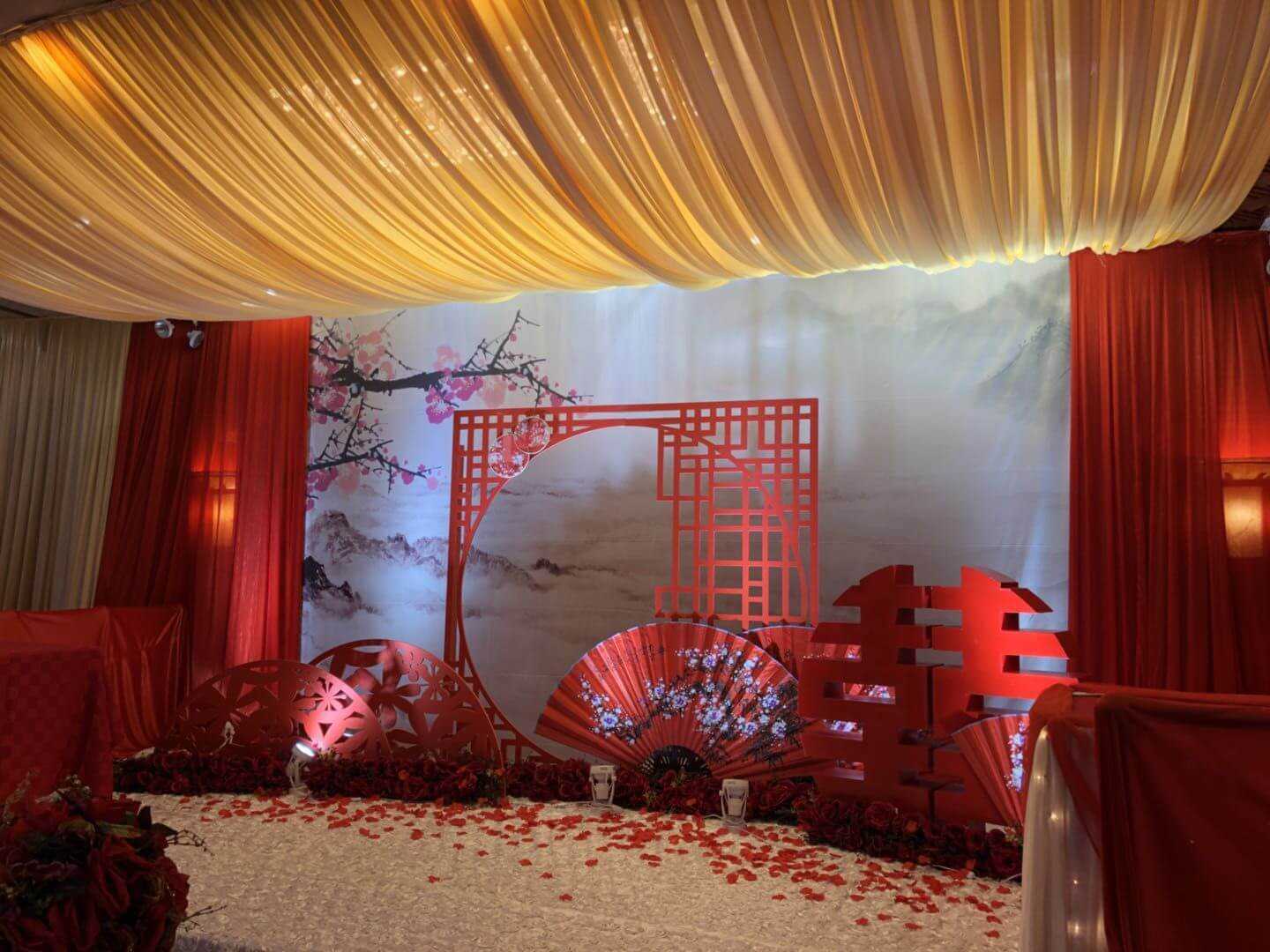Wedding stage set