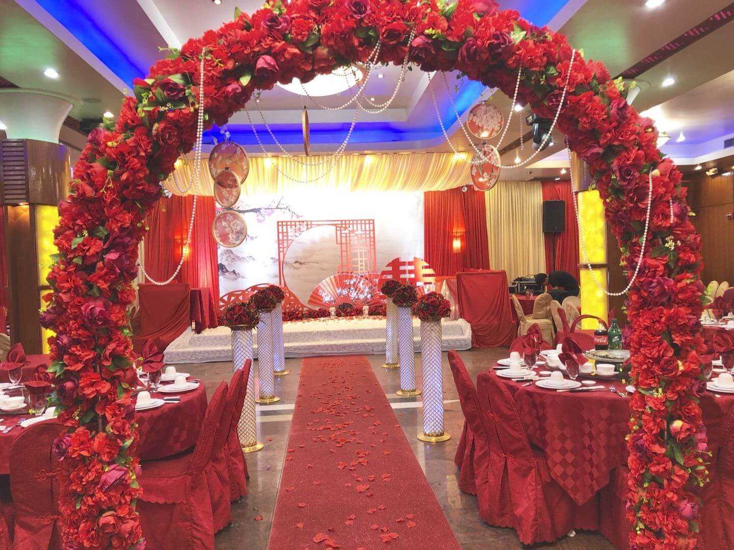 Wedding stage set