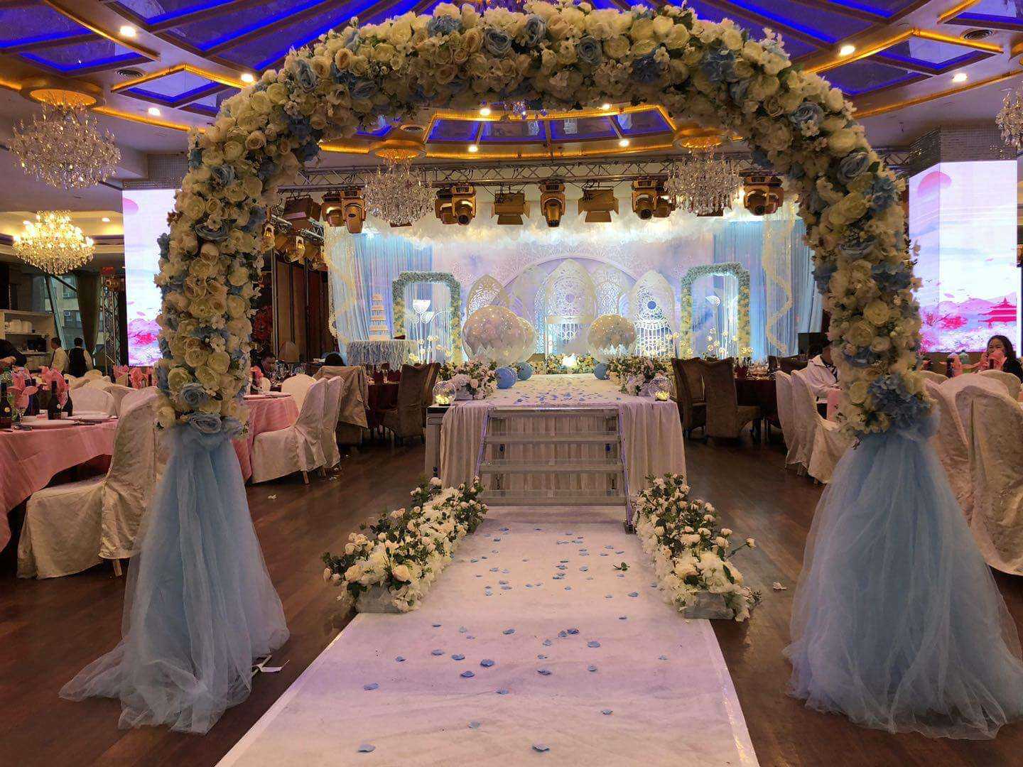 Wedding stage set