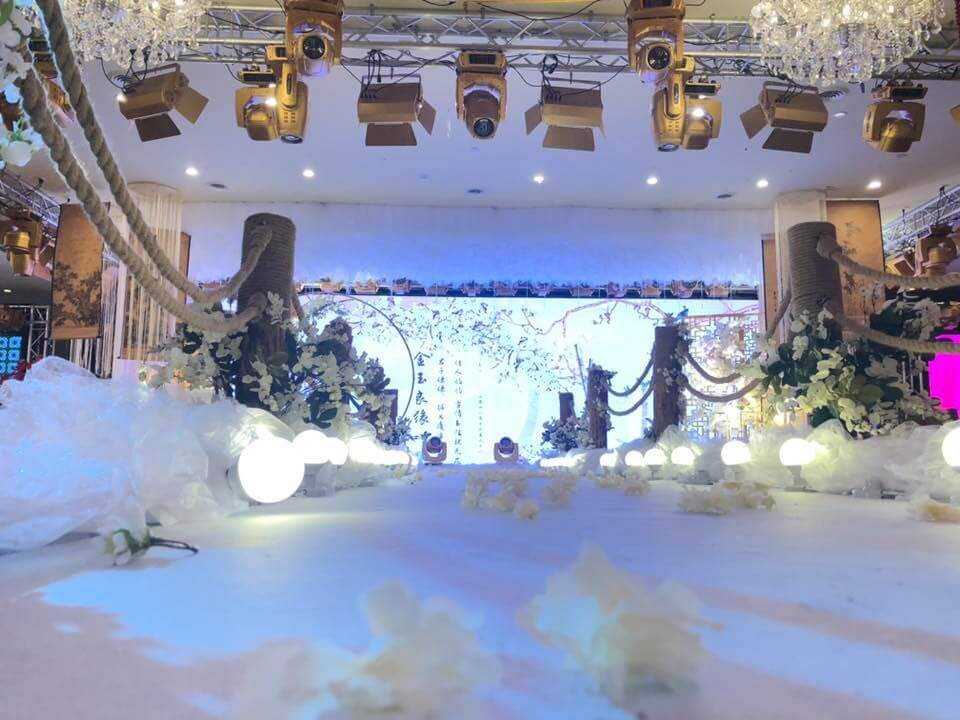 Wedding stage set