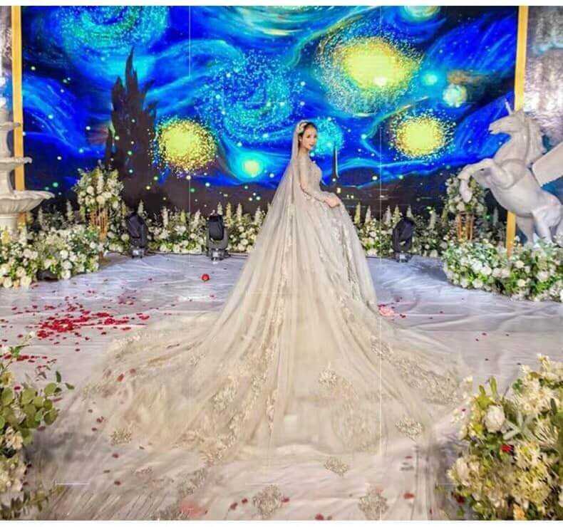 Wedding stage set