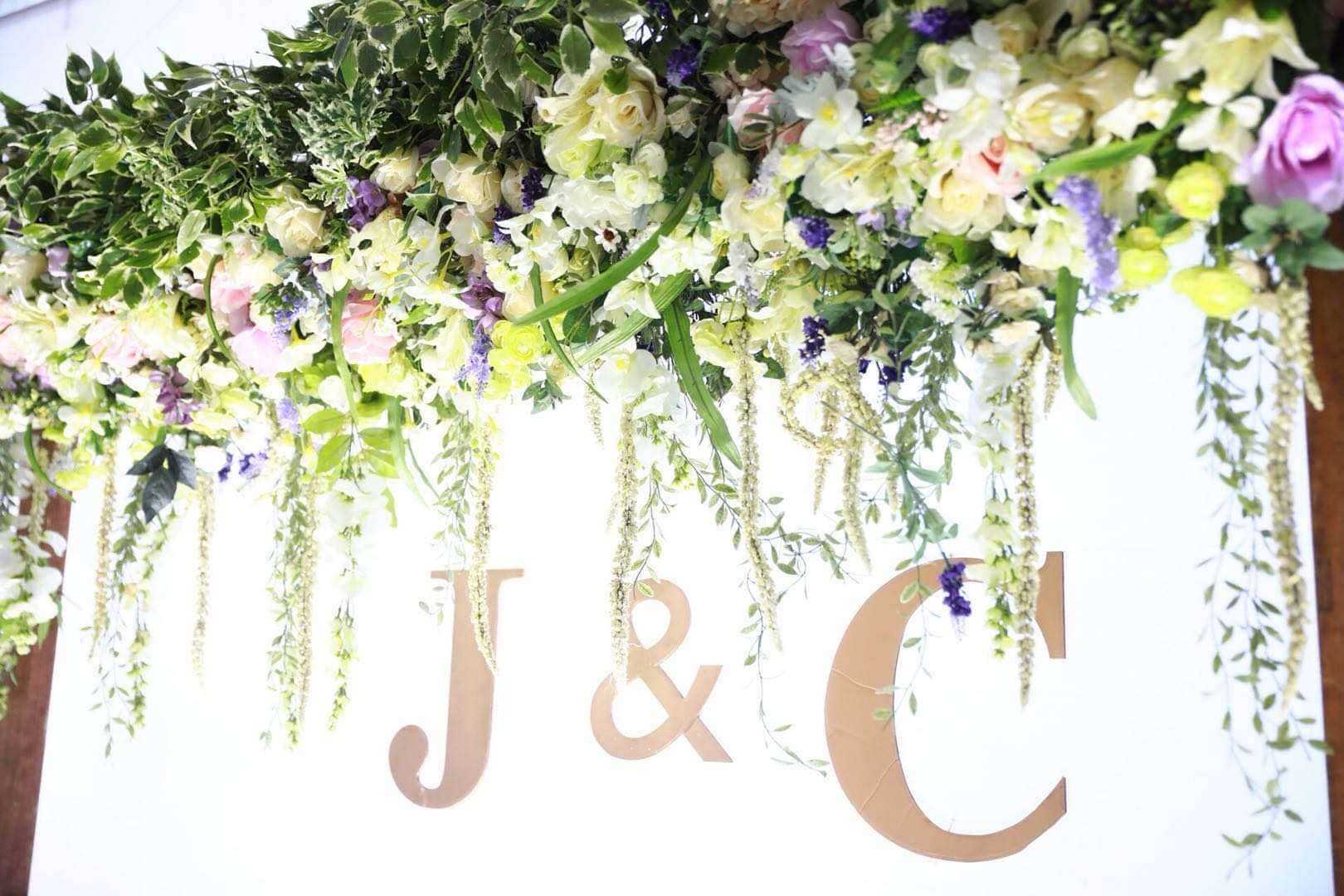 Wedding stage set