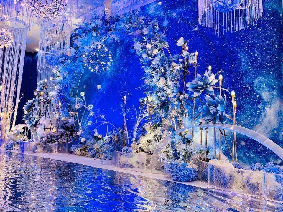 Wedding stage set