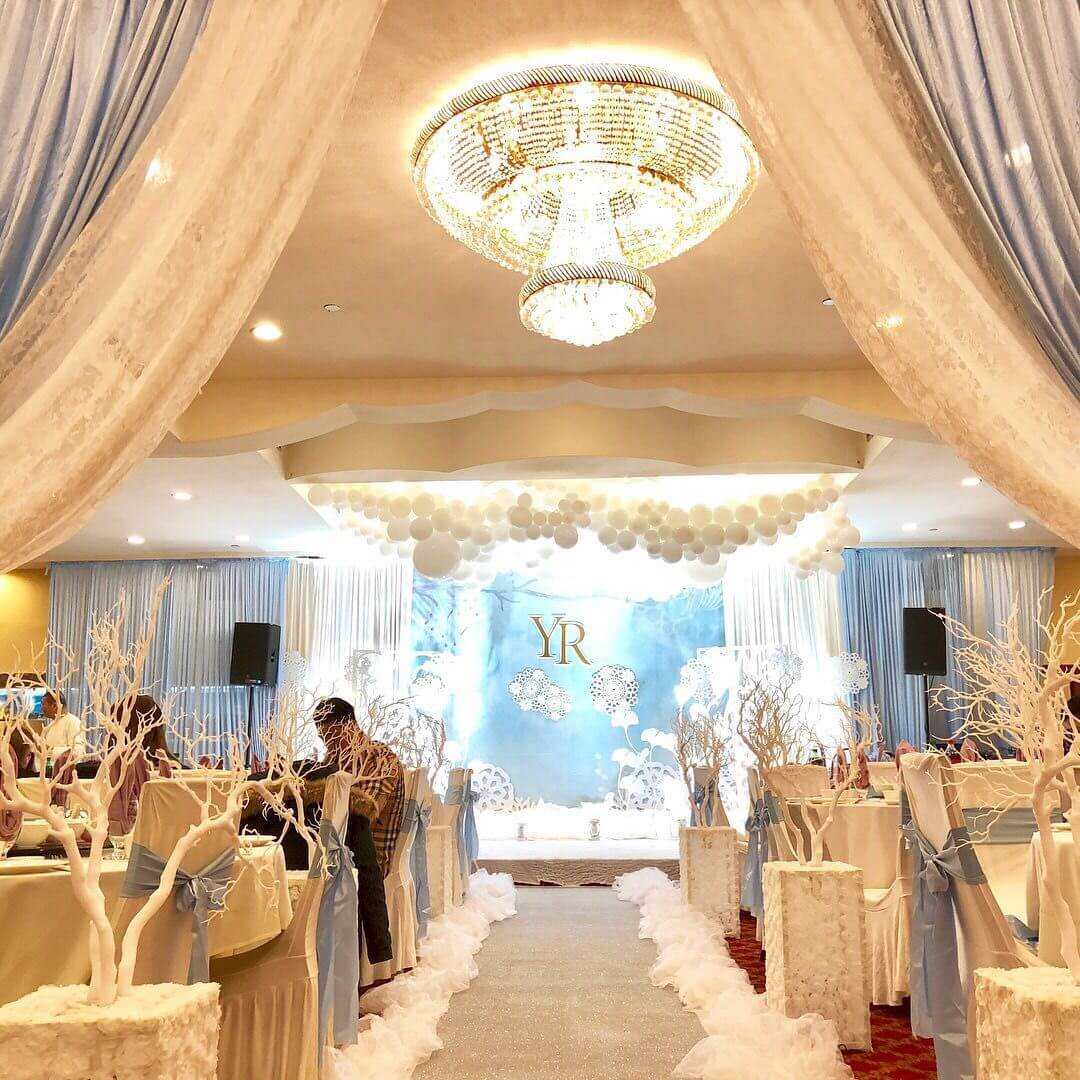 Wedding stage set