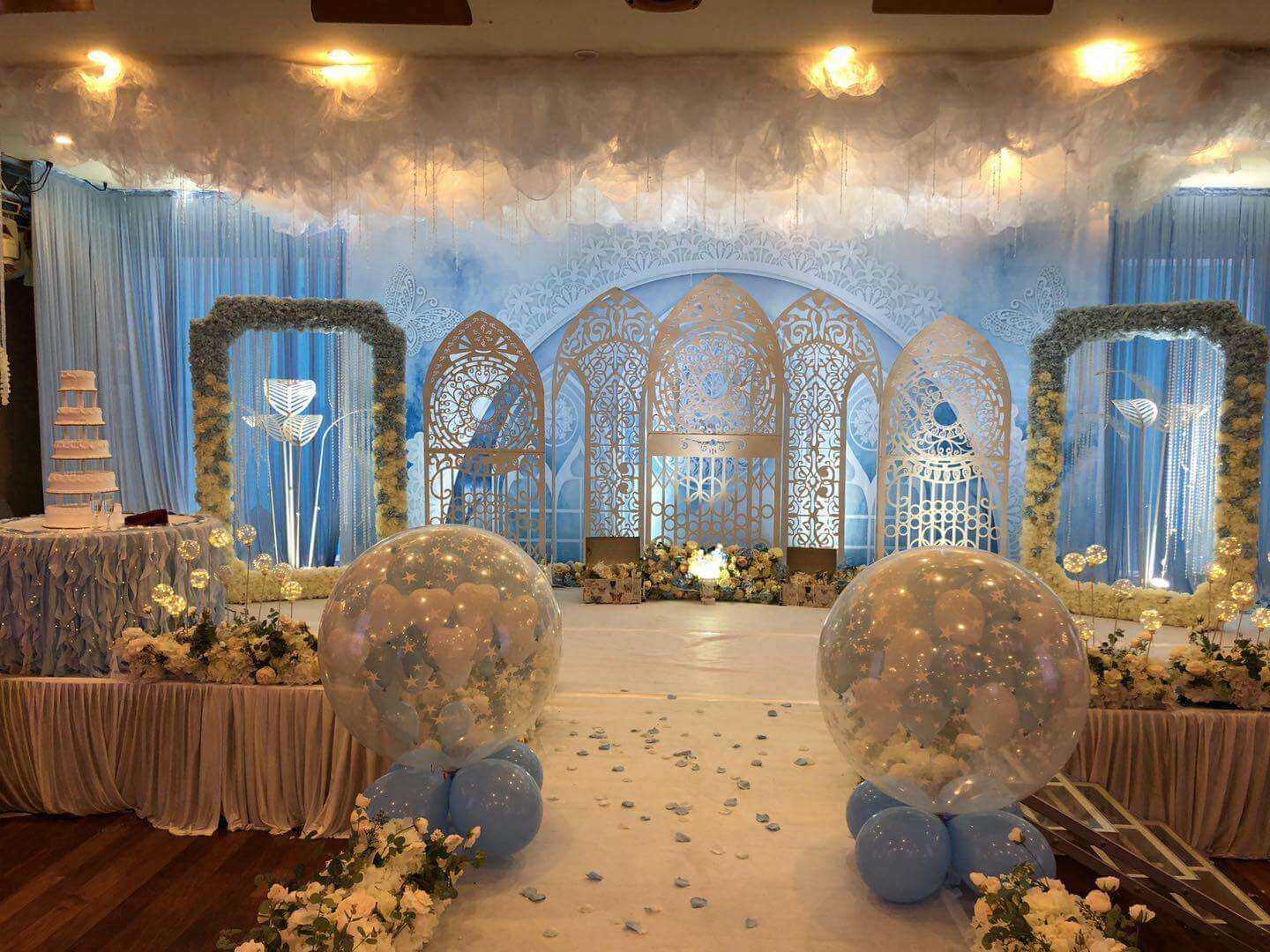 Wedding stage set