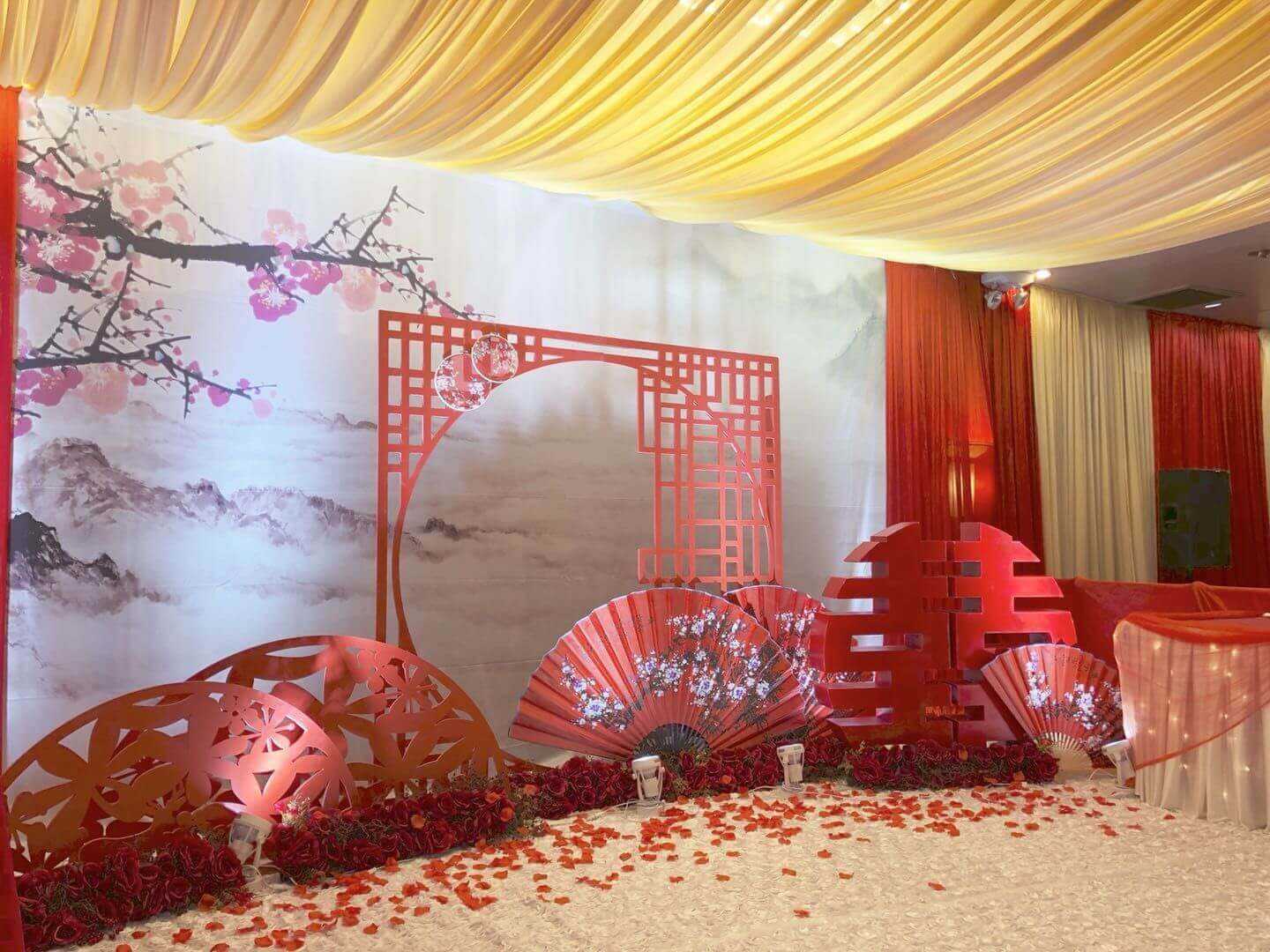 Wedding stage set