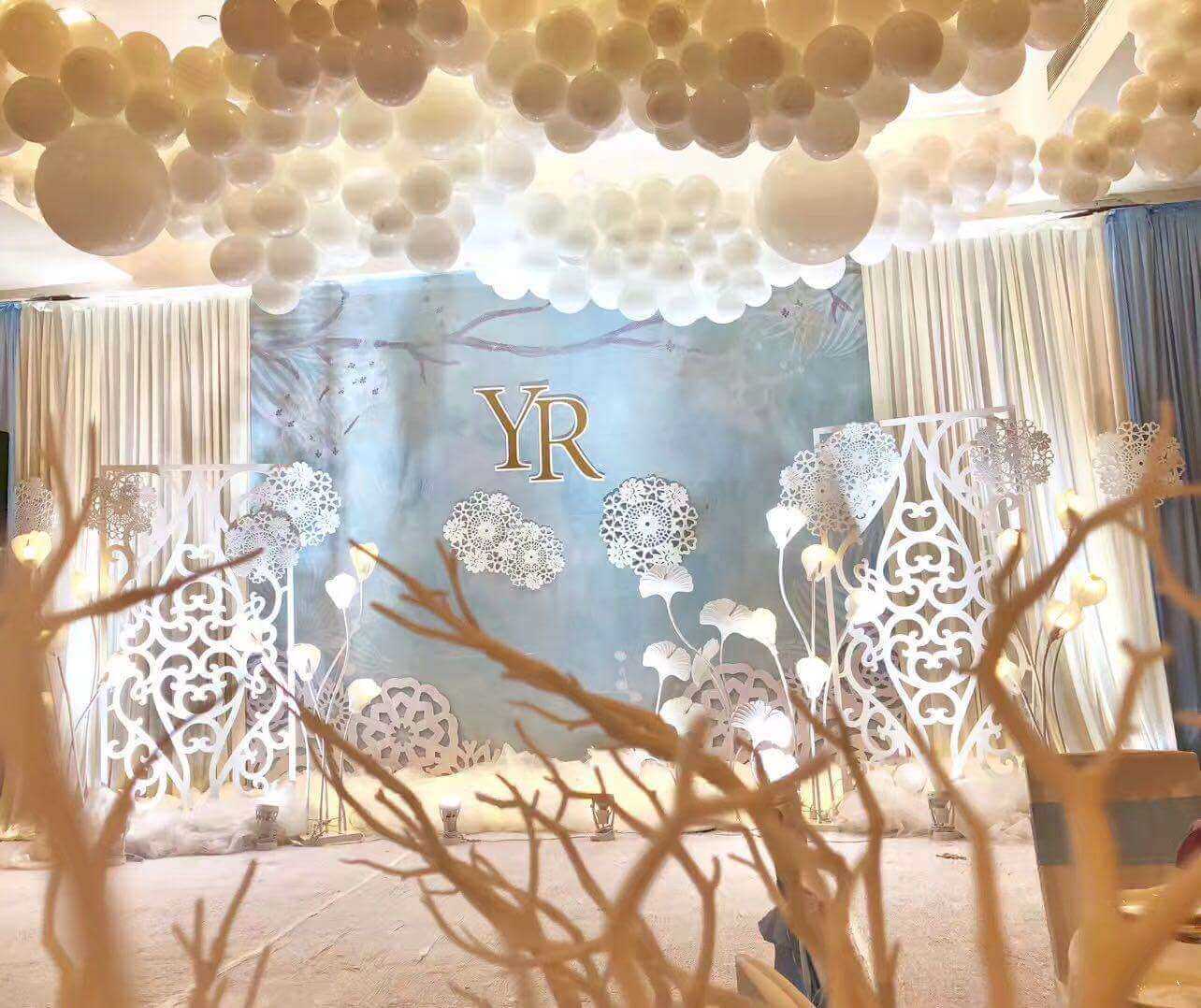 Wedding stage set