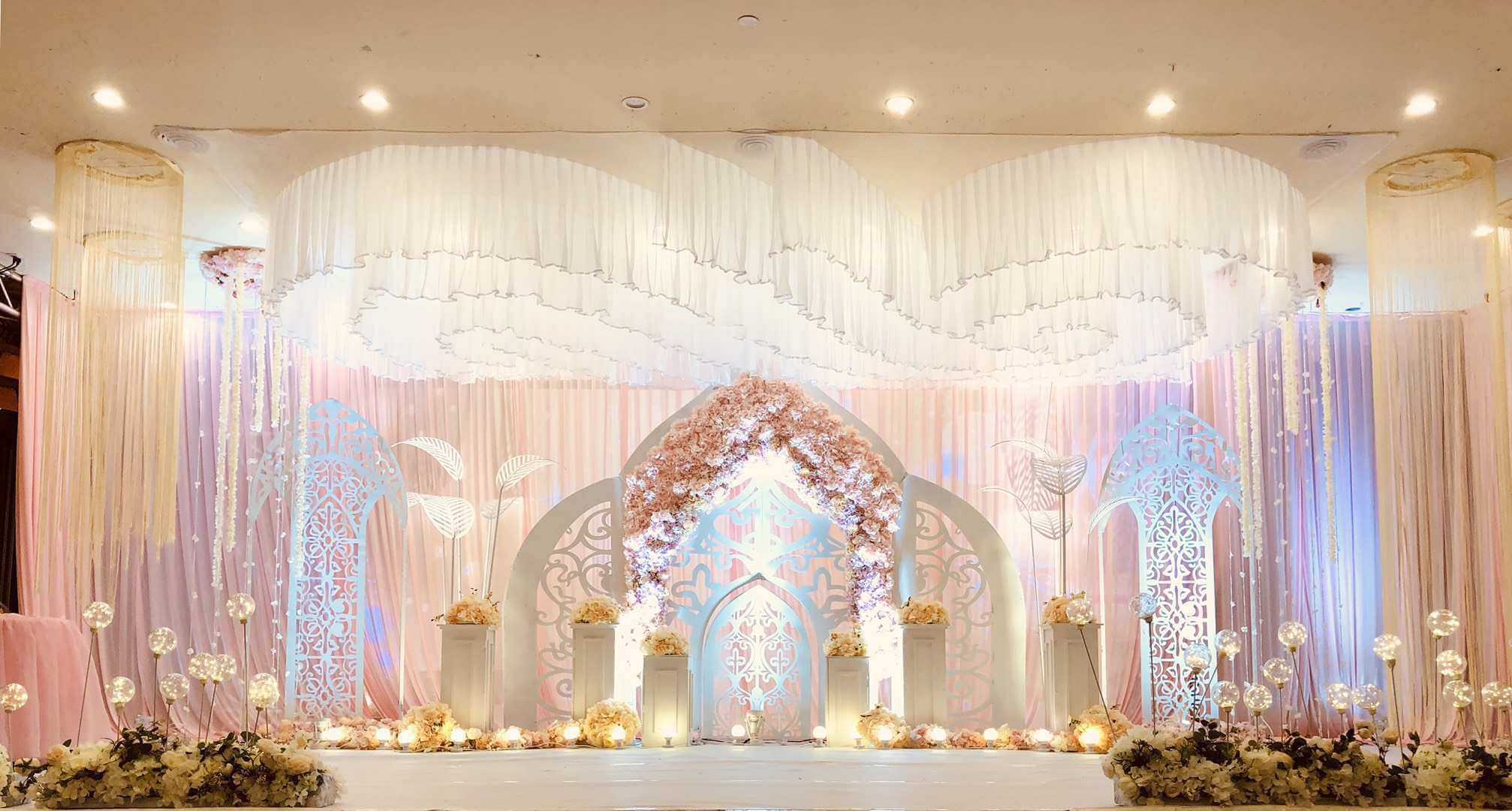 Wedding stage set