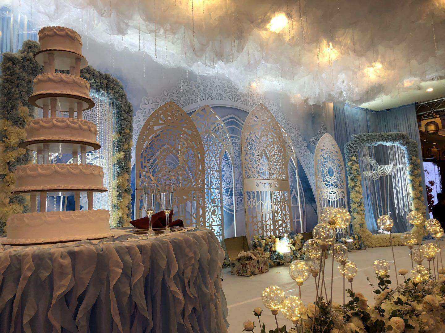 Wedding stage set