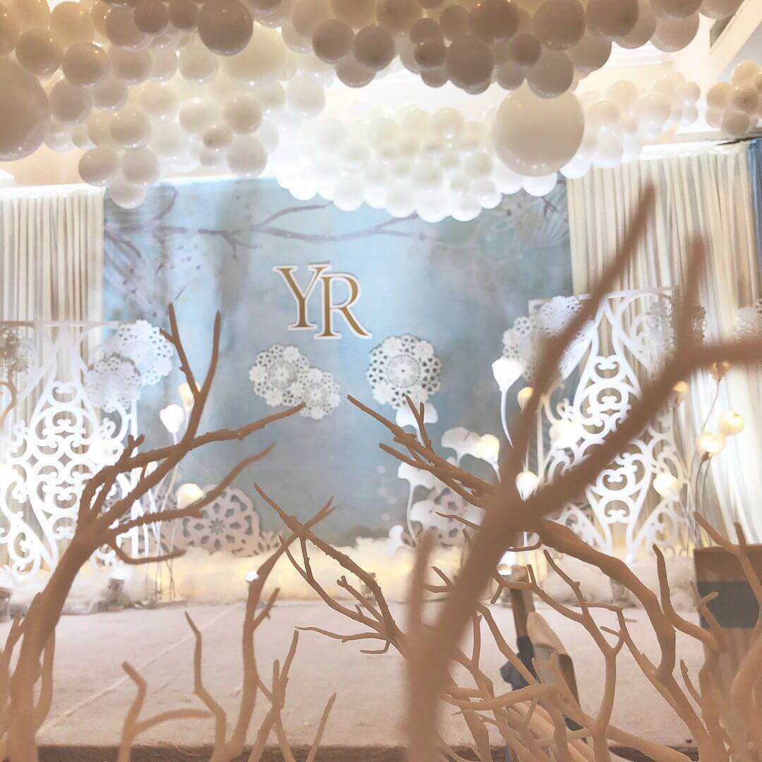 Wedding stage set