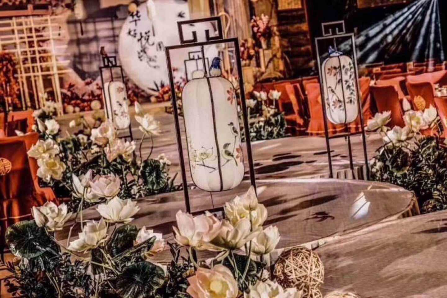 Wedding stage set