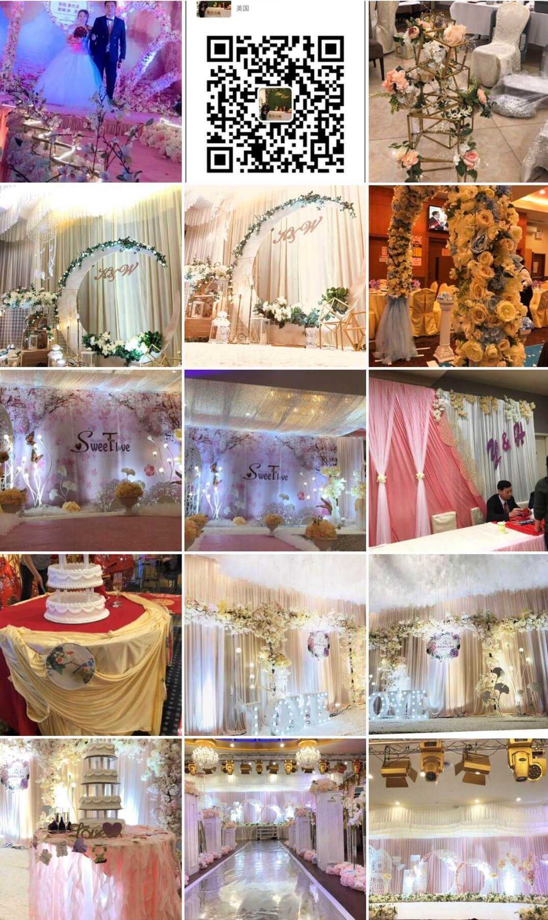 Wedding stage set